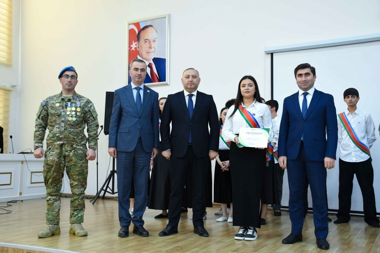 Gəncə Dövlət Aqrar Kollecində Zəfər Günü qeyd olunub - FOTOLAR